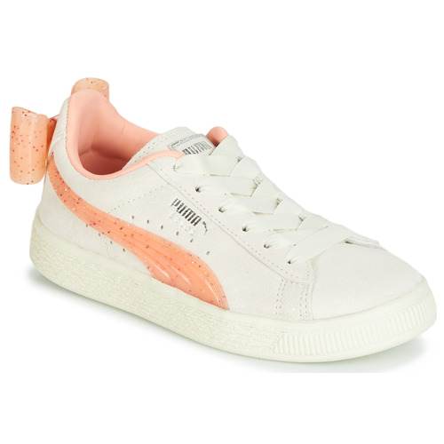 Schuhe Mädchen Sneaker Low Puma PS SUEDE BOW JELLY AC.WHIS Beige
