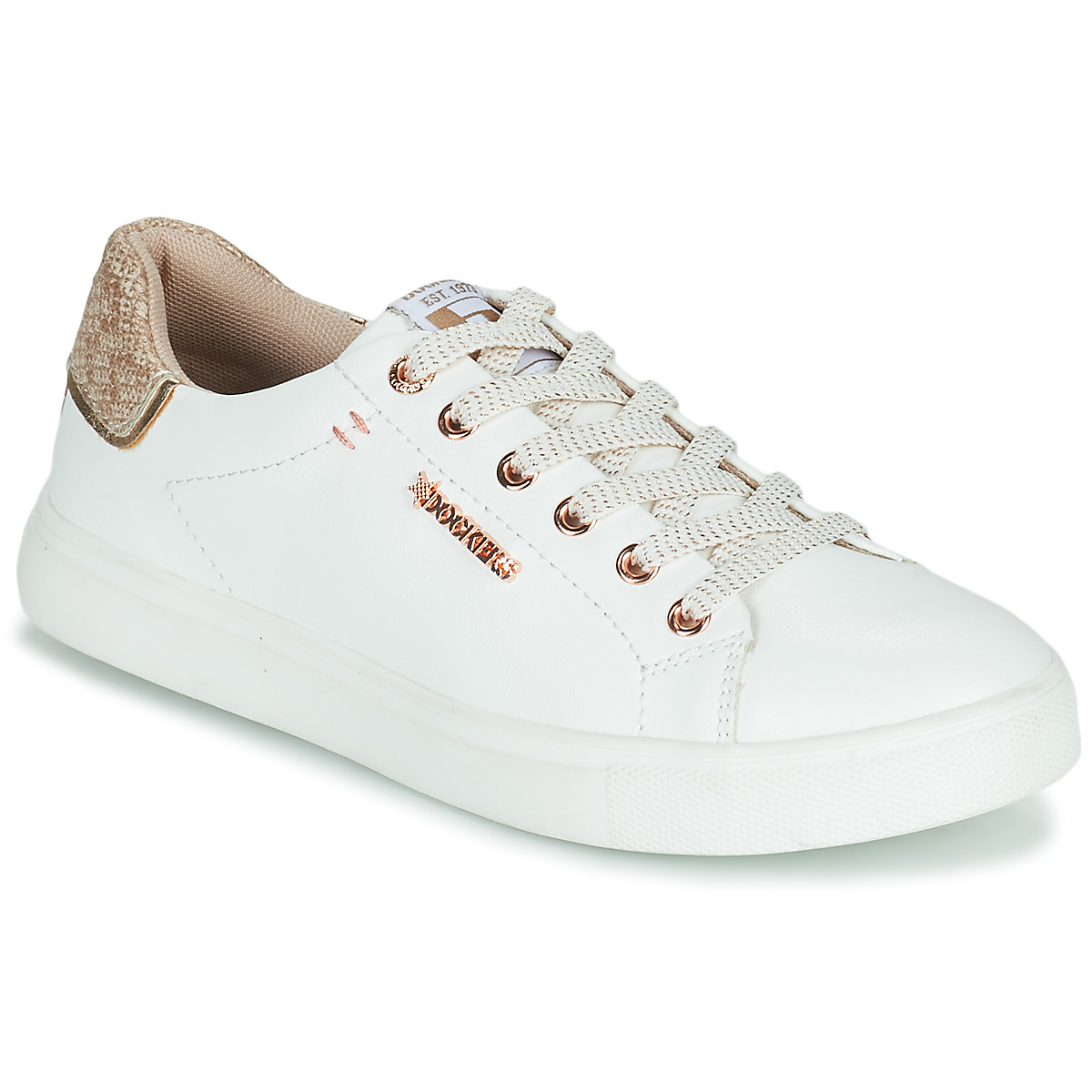 Kostenloser Schuhe Low 44MA201-594 Versand Sneaker Dockers Damen Gerli by - ! Spartoo.de 35,97 Weiss | € -