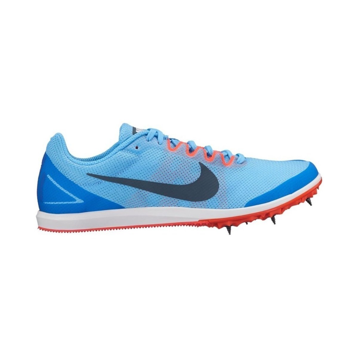 Schuhe Damen Laufschuhe Nike Wmns Zoom Rival D 10 Track Spike Hellblau, Blau, Türkisfarbig