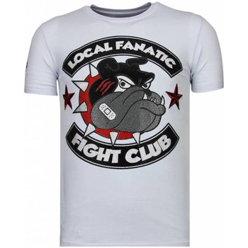 Kleidung Herren T-Shirts Local Fanatic Fight Club Spike Strass Weiß