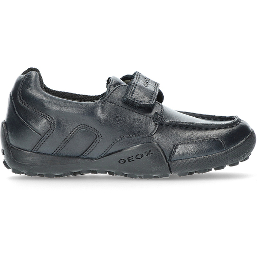 Schuhe Kinder Sneaker Low Geox Mokassin Schüler mit Klettverschluss Blau