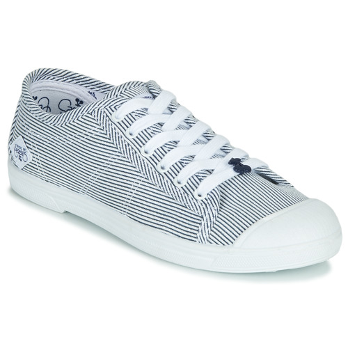 Le Temps des Cerises BASIC 02 Blau / Weiss - Schuhe Sneaker Low Damen 4099 