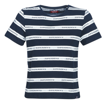 Superdry  T-Shirt COTE STRIPE TEXT TEE