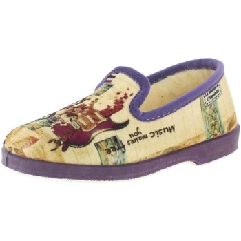 Schuhe Damen Hausschuhe La Maison De L'espadrille MUSIC Violett