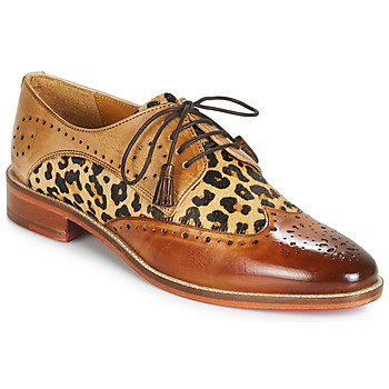 Schuhe Damen Derby-Schuhe Melvin & Hamilton BETTY-4 Braun / Leopard