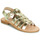 Schuhe Mädchen Sandalen / Sandaletten Geox J SANDAL VIOLETTE GI Gold