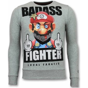 Kleidung Herren Sweatshirts Local Fanatic Mario Fight Club Grau