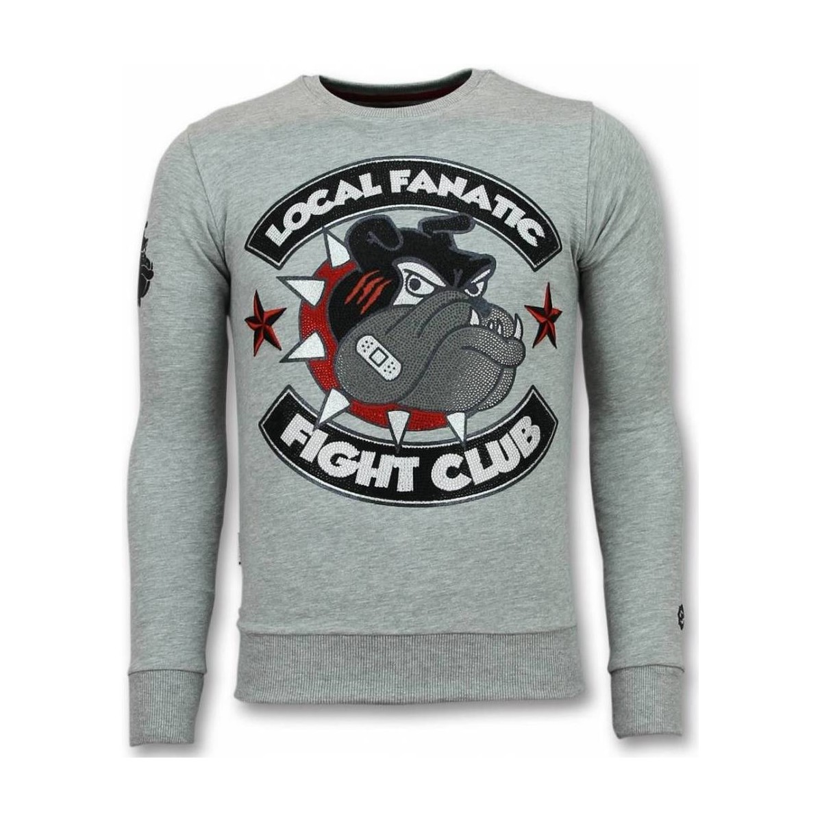 Kleidung Herren Sweatshirts Local Fanatic Fight Club Bulldog Spike Grau