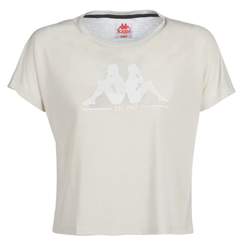 Kleidung Damen T-Shirts Kappa YERRI Beige / Grau