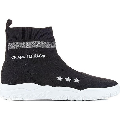 Schuhe Damen Sneaker Low Chiara Ferragni CF1948 BLACK Schwarz