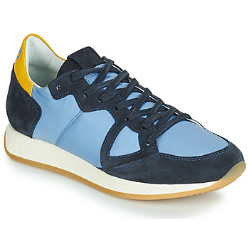 Schuhe Damen Sneaker Low Philippe Model MONACO VINTAGE BASIC Blau / Gelb