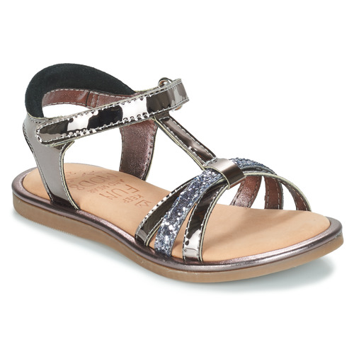 Schuhe Mädchen Sandalen / Sandaletten Mod'8 PARADIS Grau / Silbern