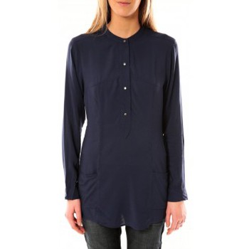 Kleidung Damen Hemden Vero Moda Alec L/S Tunic W/Out Top Pockets 10097849 Bleu Blau