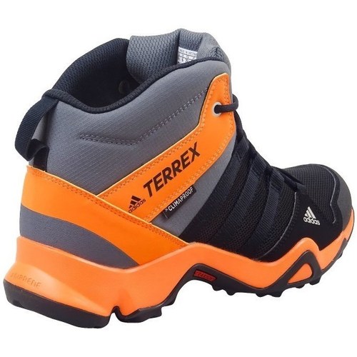 Schuhe Kinder Wanderschuhe adidas Originals Terrex AX2R Mid CP Grau, Schwarz, Orangefarbig