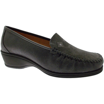 Schuhe Damen Slipper Calzaturificio Loren LOK3992gr Grau