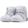 Schuhe Kinder Sneaker High Geox Booties Lichter  JR XLED BOY Weiss