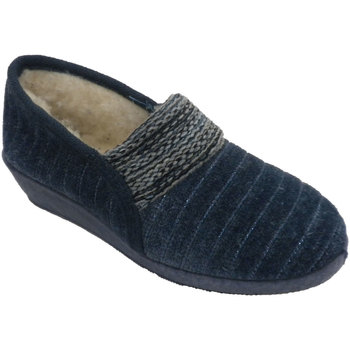Schuhe Damen Hausschuhe Made In Spain 1940 Winter Schuh Frau elastischen Spann Woll Blau