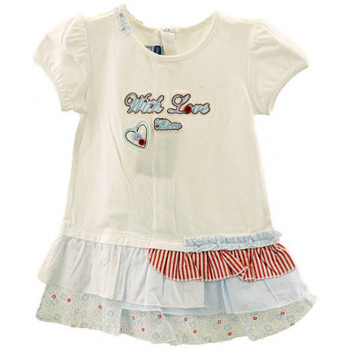 Kleidung Kinder T-Shirts & Poloshirts Chicco Vestito Weiss