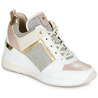 Schuhe Damen Sneaker High MICHAEL Michael Kors GEORGIE Weiss / Rosa / Gold