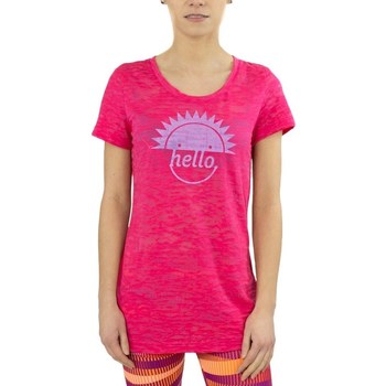 Kleidung Damen T-Shirts Reebok Sport RH Burnout Tshirt Rosa