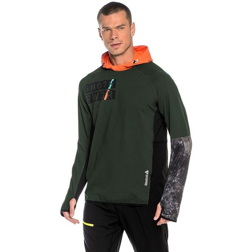 Kleidung Herren Sweatshirts Reebok Sport DT Stretch Oth Z Grün, Orangefarbig