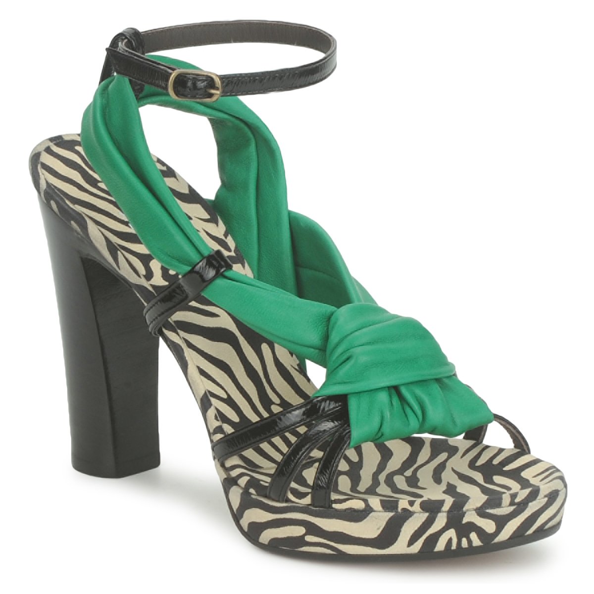 Schuhe Damen Sandalen / Sandaletten Michel Perry 12709 Smaragd