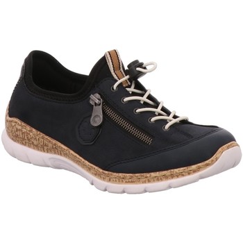 Schuhe Damen Derby-Schuhe & Richelieu Rieker Schnuerschuhe Slipper Halbschuh Casual N4263-14 Blau
