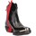 Schuhe Damen Low Boots Zoe N100 Camperos Frau Schwarz / Rot Multicolor