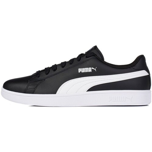 Puma Smash V2 L Weiß Schwarz - Schuhe Sneaker Low Herren 6700 