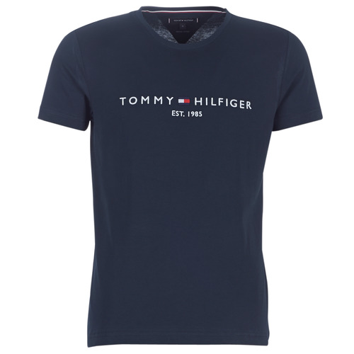 Kleidung Herren T-Shirts Tommy Hilfiger TOMMY FLAG HILFIGER TEE Marine
