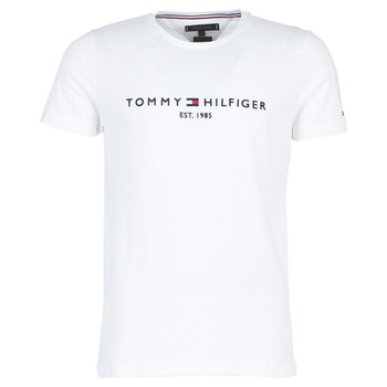 Kleidung Herren T-Shirts Tommy Hilfiger TOMMY FLAG HILFIGER TEE Weiss