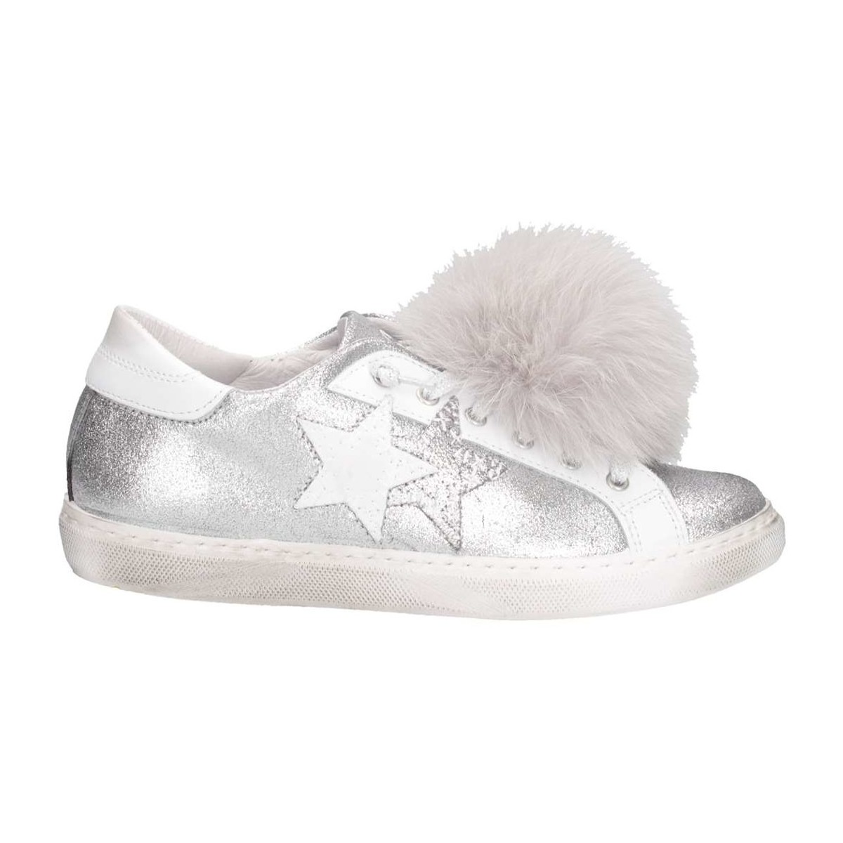 Schuhe Mädchen Sneaker Low 2 Stars 2SB1328P B/C Sneaker Kind Silber / Weiß Multicolor