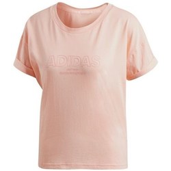 Kleidung Damen T-Shirts adidas Originals Ess Allcap Tee Rosa