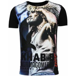 Kleidung Herren T-Shirts Local Fanatic The Eagle Nurmagomedov UFC Khabib Schwarz