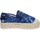 Schuhe Damen Slipper Francescomilano BS75 Blau