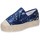 Schuhe Damen Slipper Francescomilano BS75 Blau