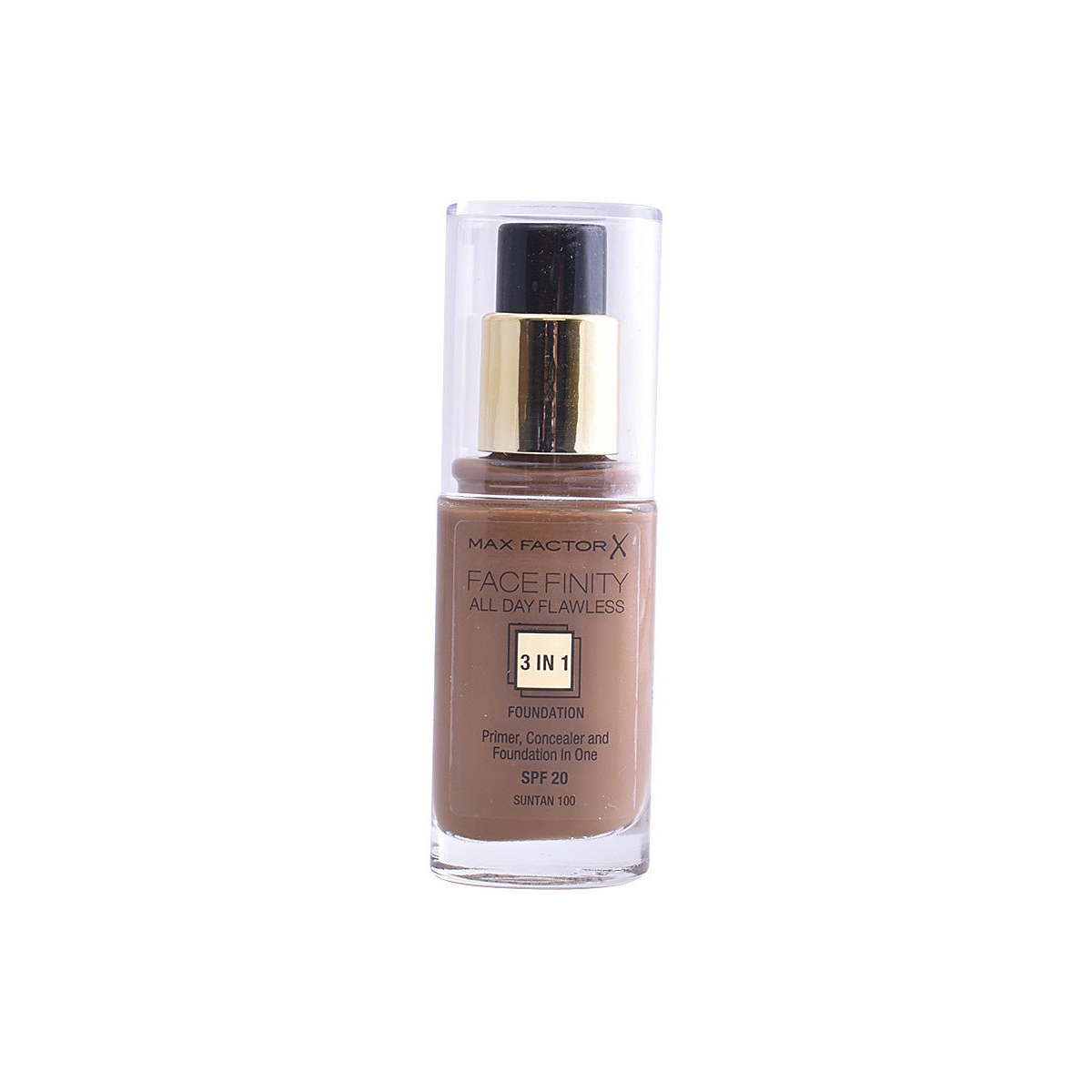 Beauty Damen Make-up & Foundation  Max Factor Facefinity All Day Flawless 3 In 1 Foundation 100-suntan 