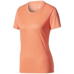 Kleidung Damen T-Shirts adidas Originals SN SS Tee W Orangefarbig, Rot
