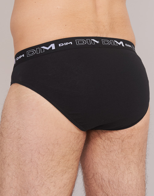DIM COTON STRETCH X3 Schwarz / Grau / Weiss