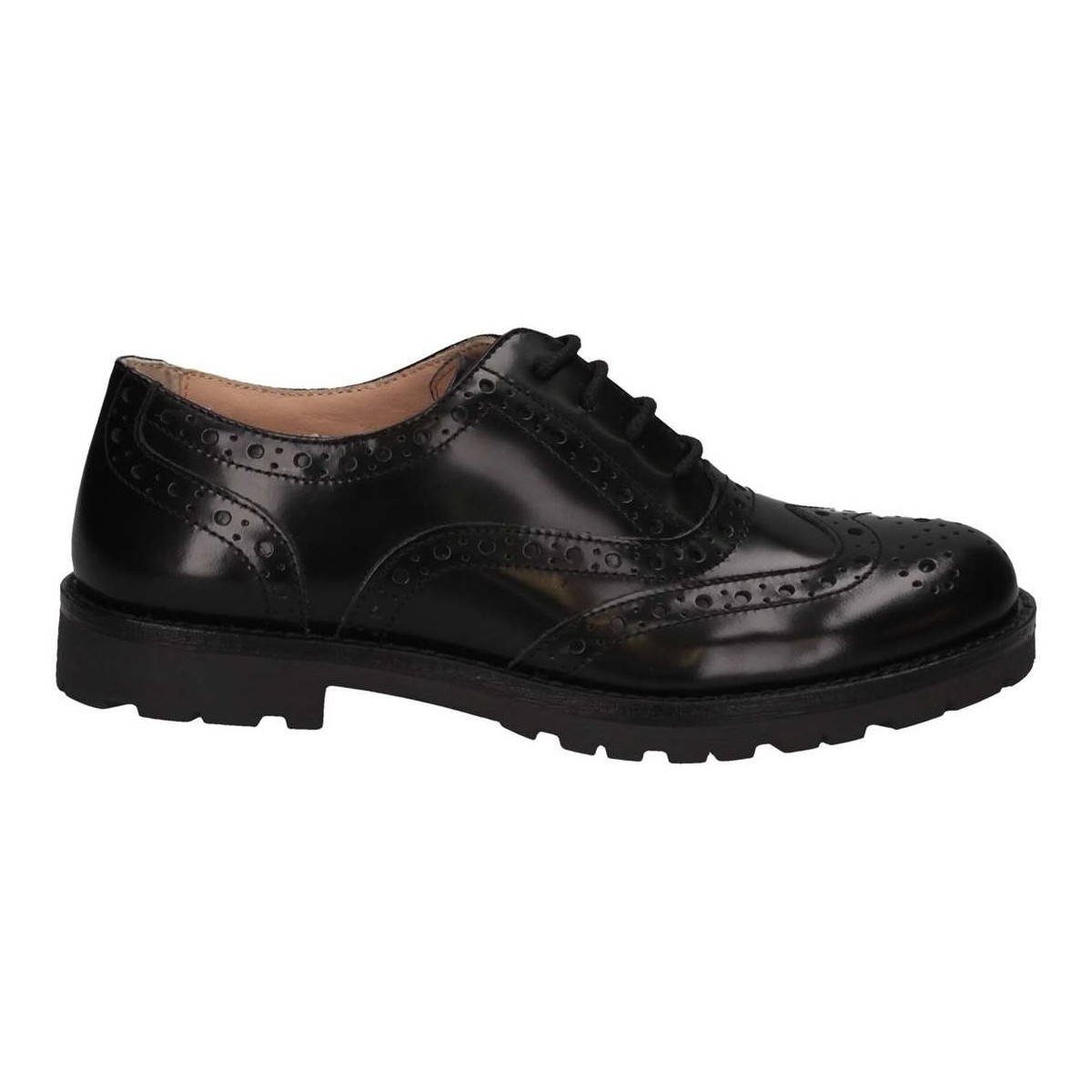 Schuhe Mädchen Richelieu Florens Z8220V PELLE NERO French shoes Kind schwarz Schwarz