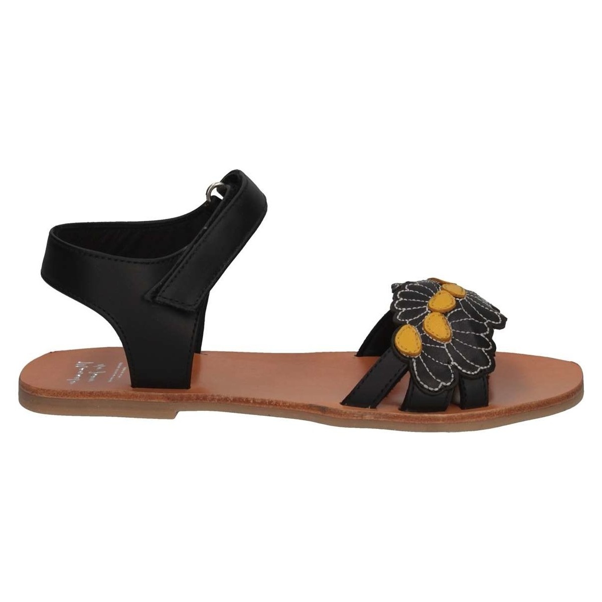 Schuhe Mädchen Sandalen / Sandaletten Manuela De Juan S2545 IKIA BLACK SET Sandalen Kind schwarz Schwarz