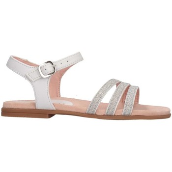 Schuhe Mädchen Sandalen / Sandaletten Unisa LOBA RI WHITE Sandalen Kind Weiß / Silber Multicolor