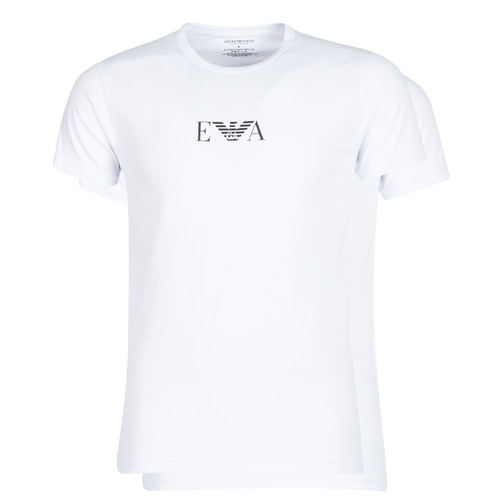 Kleidung Herren T-Shirts Emporio Armani CC715-PACK DE 2 Weiss