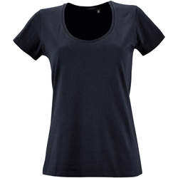 Kleidung Damen T-Shirts Sols METROPOLITAN CITY GIRL Blau