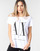 Kleidung Damen T-Shirts Armani Exchange 8NYTCX-YJG3Z-5102 Weiss