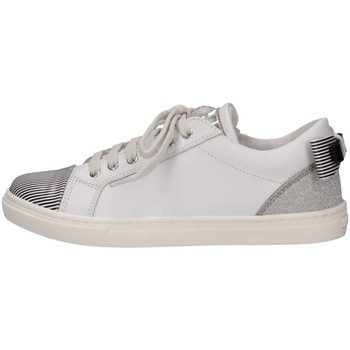 Schuhe Kinder Sneaker Low Romagnoli 3720-126 BIA/ARG/NE Sneaker Kind Weiß / Silber Multicolor
