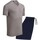 Kleidung Herren Pyjamas/ Nachthemden Impetus Travel 4065F84 G20 Grau
