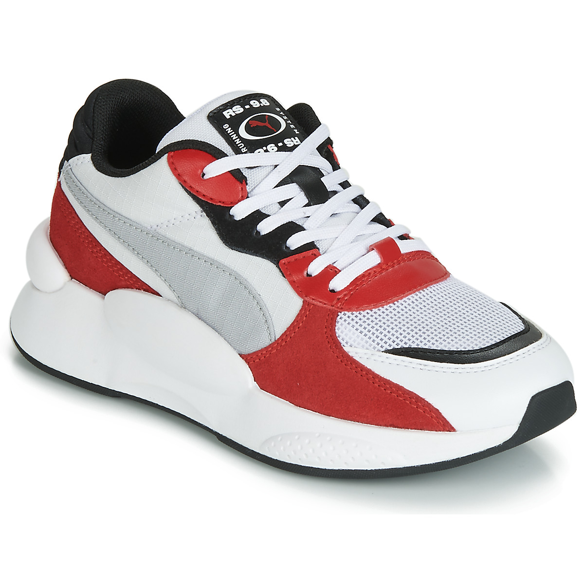 Schuhe Kinder Sneaker Low Puma RS-98 SPACE JUNIOR Weiss / Rot