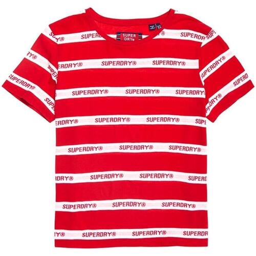 Kleidung Damen T-Shirts & Poloshirts Superdry  Rot
