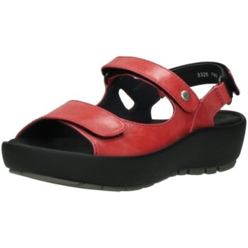 Schuhe Damen Sandalen / Sandaletten Wolky Sandaletten Rio 0332520-500 red Velvet Leather 0332520-500 Rot